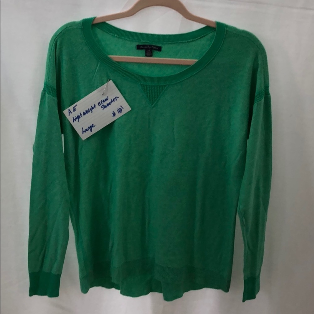 Lightweight sweater cute with dark jeans